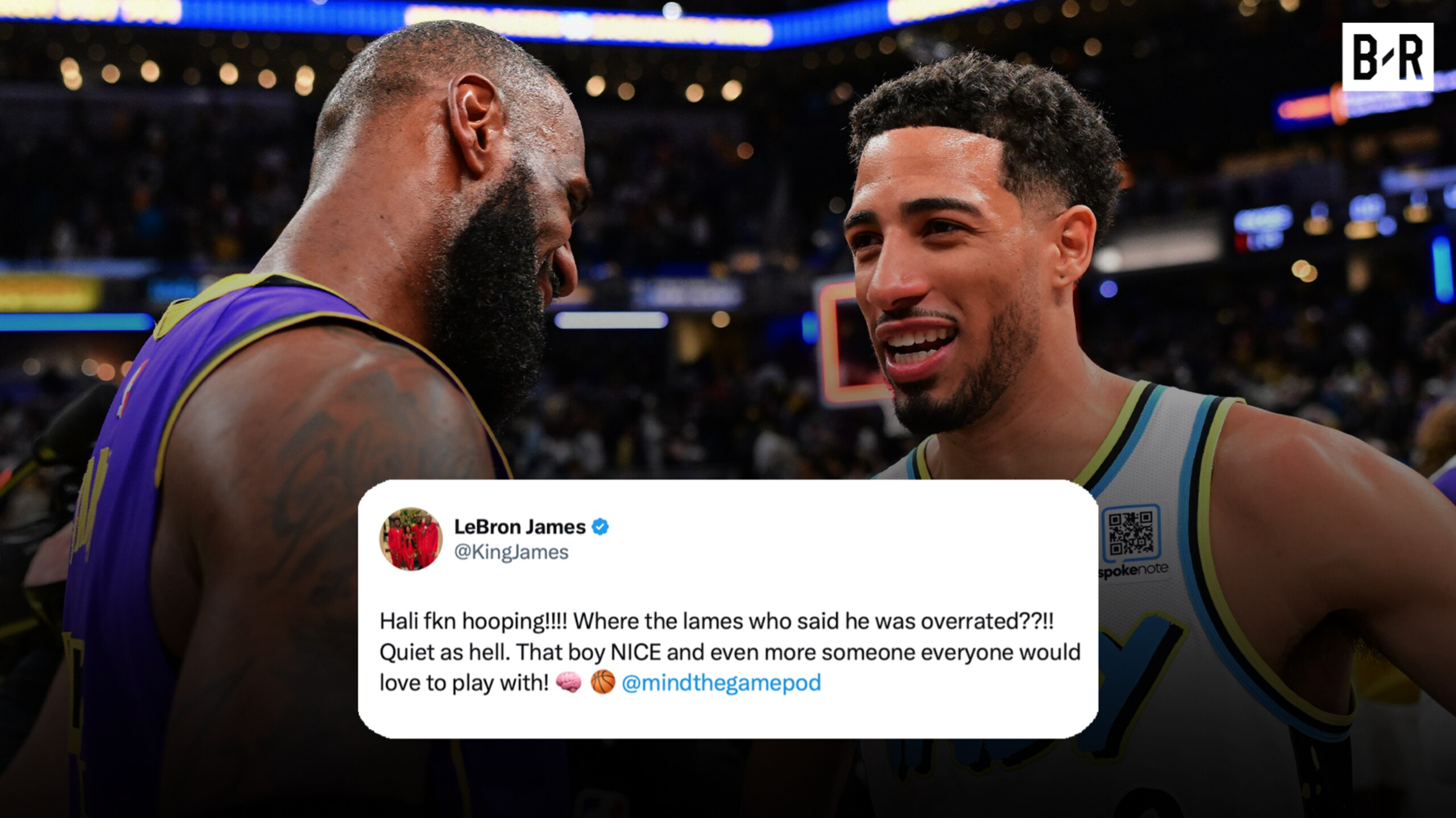 LeBron Shouts Out Hali 🫡