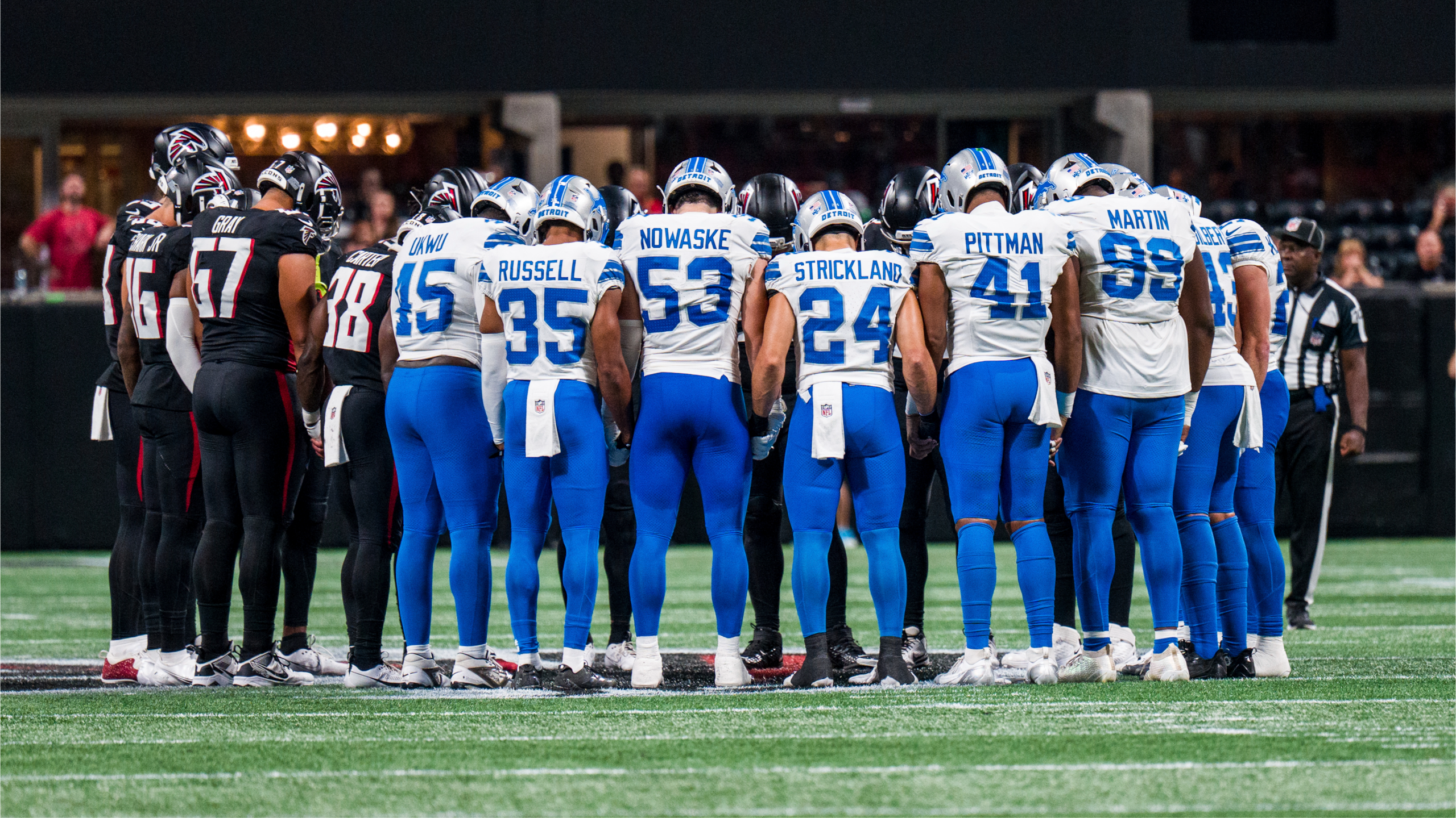 Lions-Falcons Prayer Circle 🙏