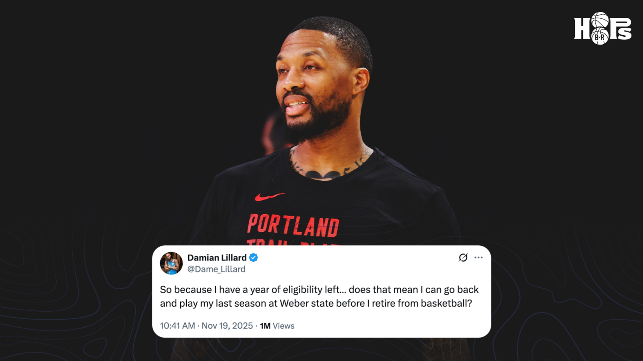 Dame Eyeing Weber St. Return😂