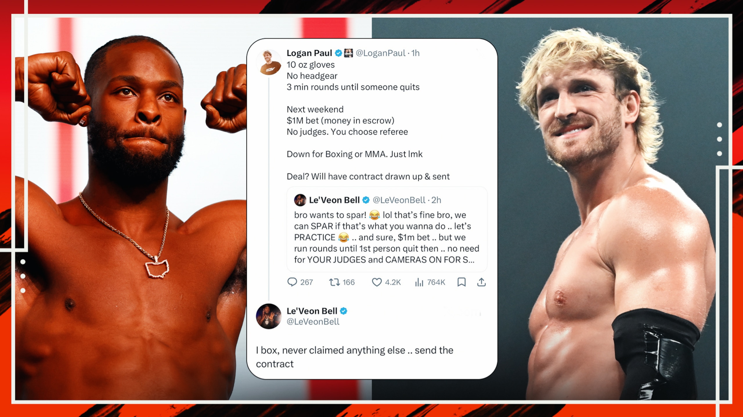 Le'Veon Agrees to Fight Paul