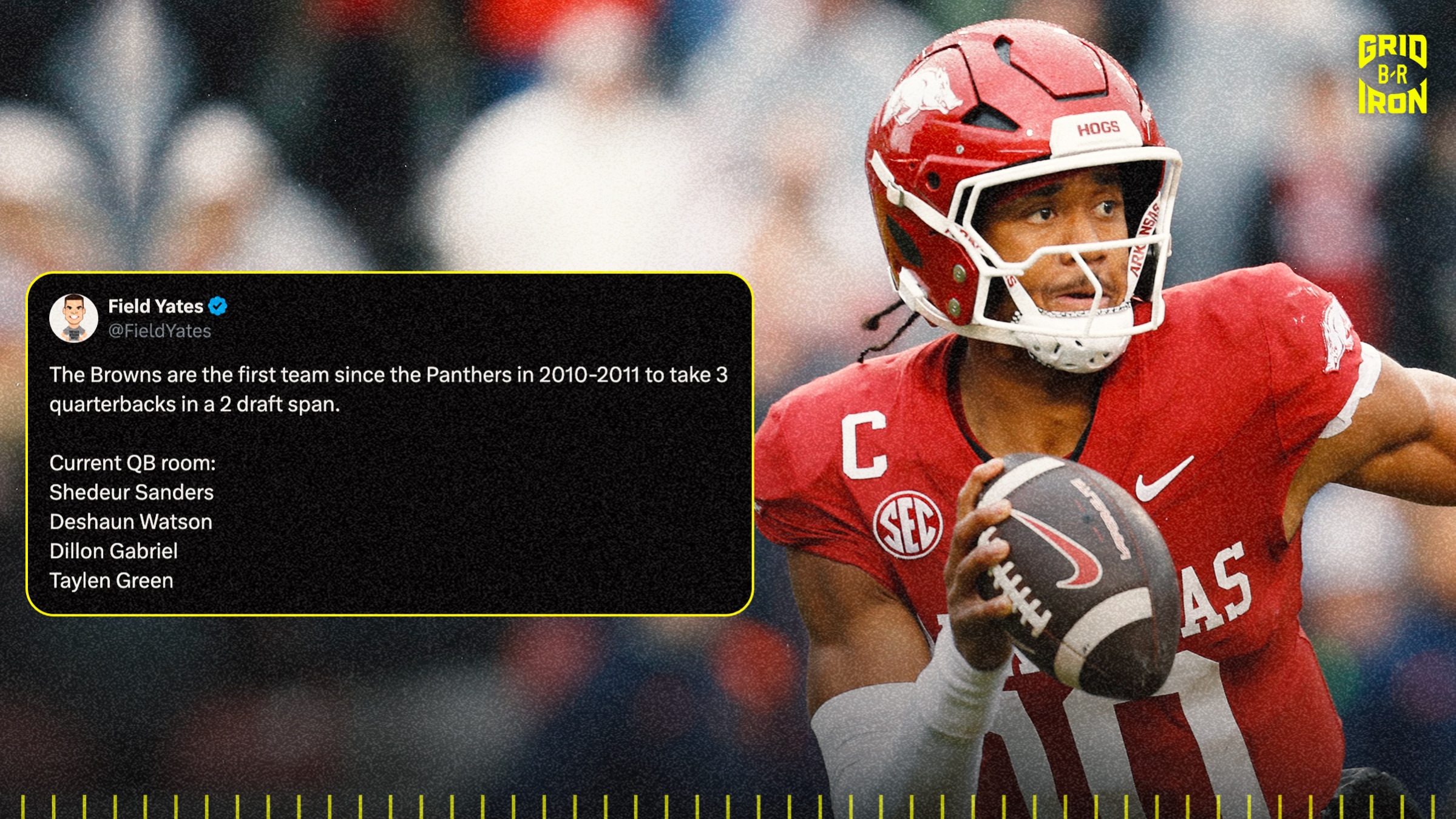 Browns QB x Draft Stat 😬