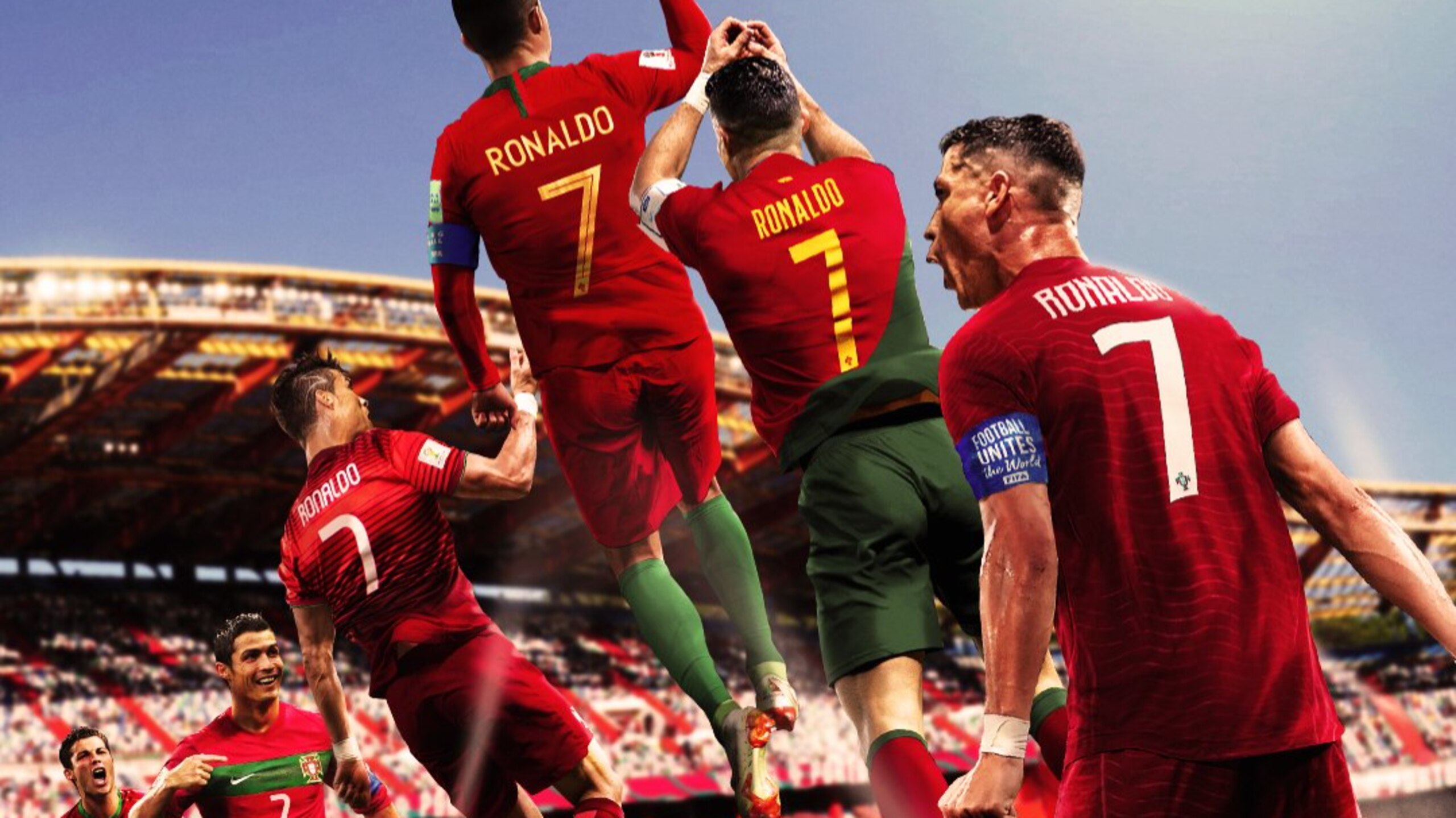 Ronaldo Scores at 6th World Cup 🔥