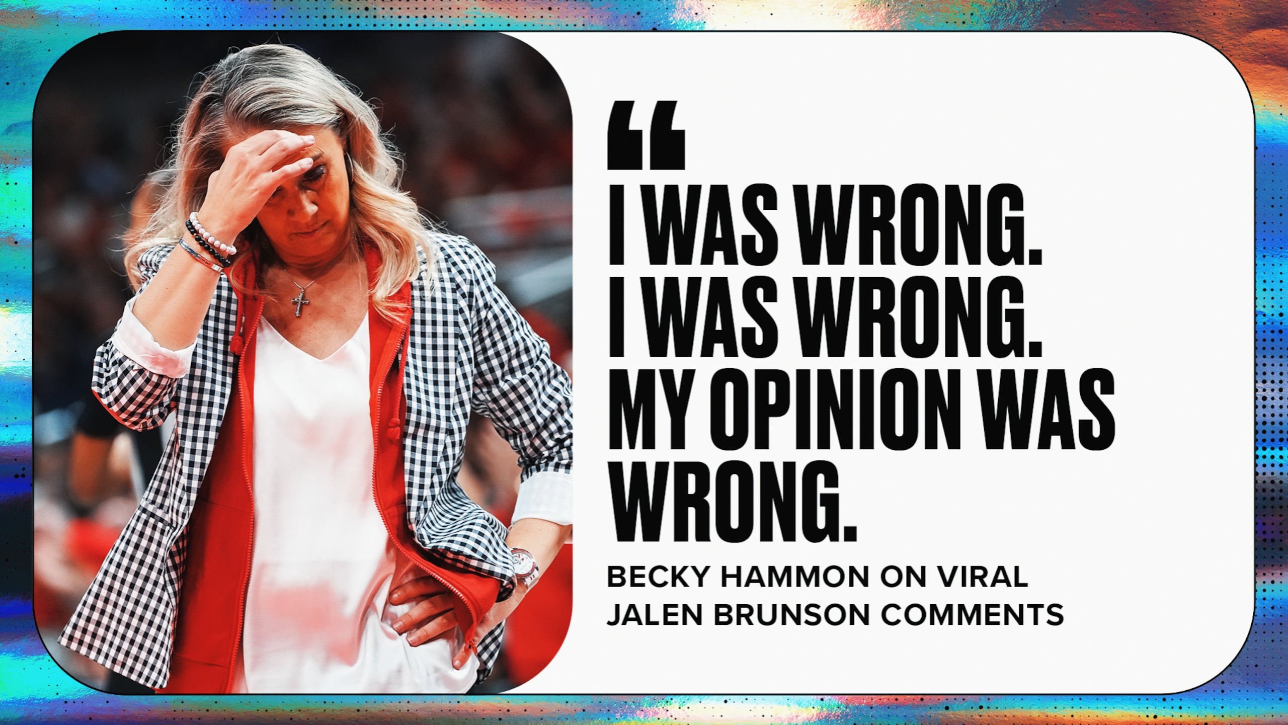 Hammon Refutes Brunson Take 🫣