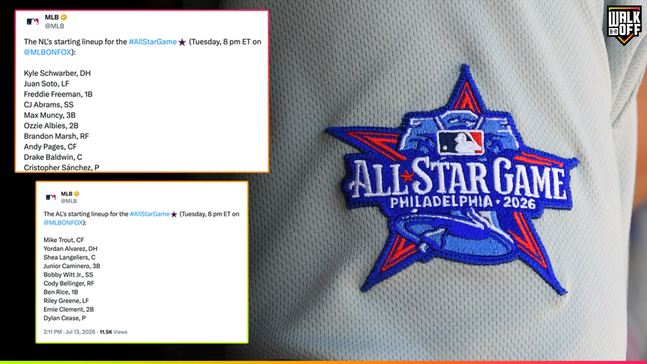 MLB ASG Lineups 📝