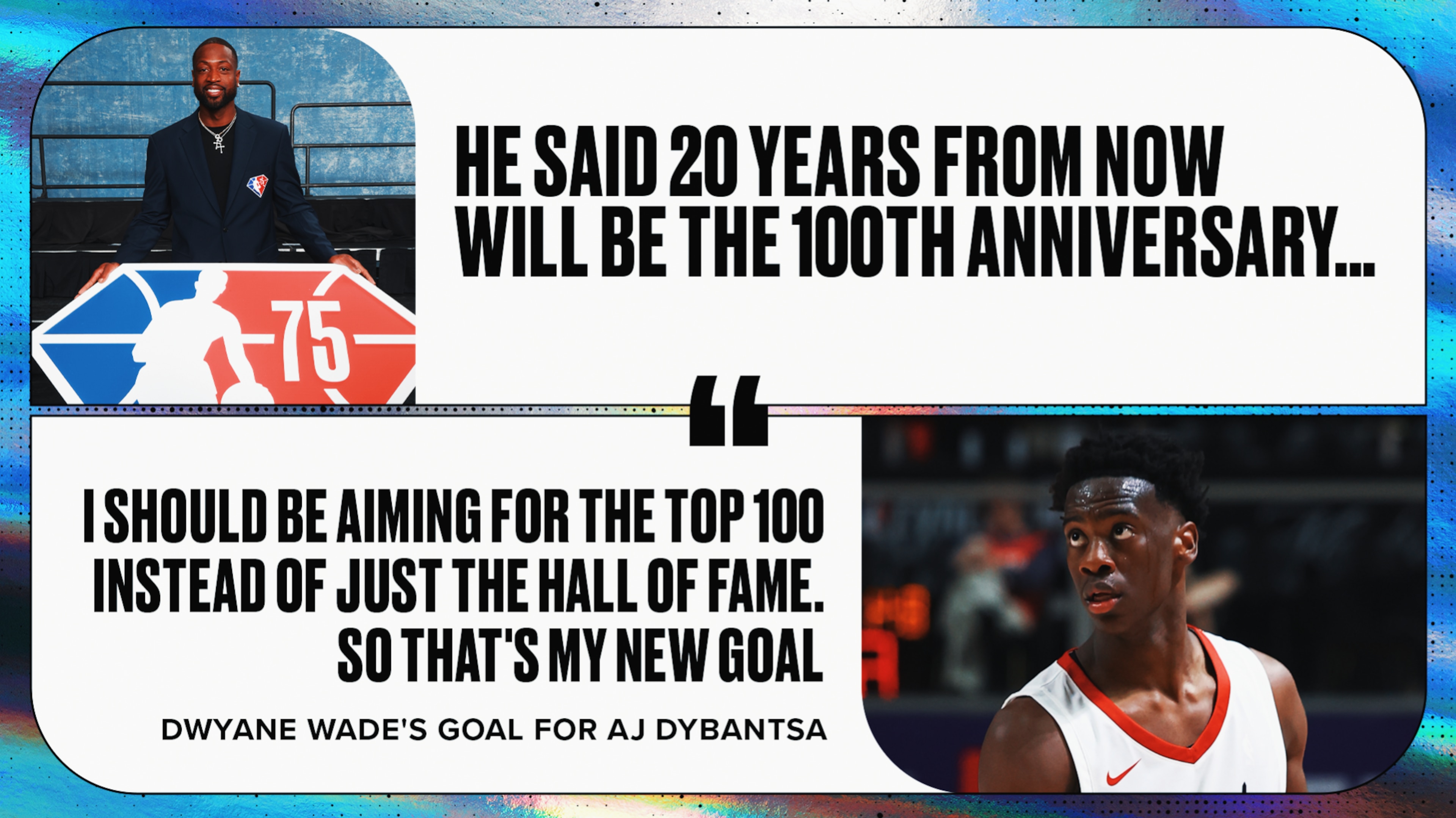 D-Wade's Goal for Dybantsa 💯