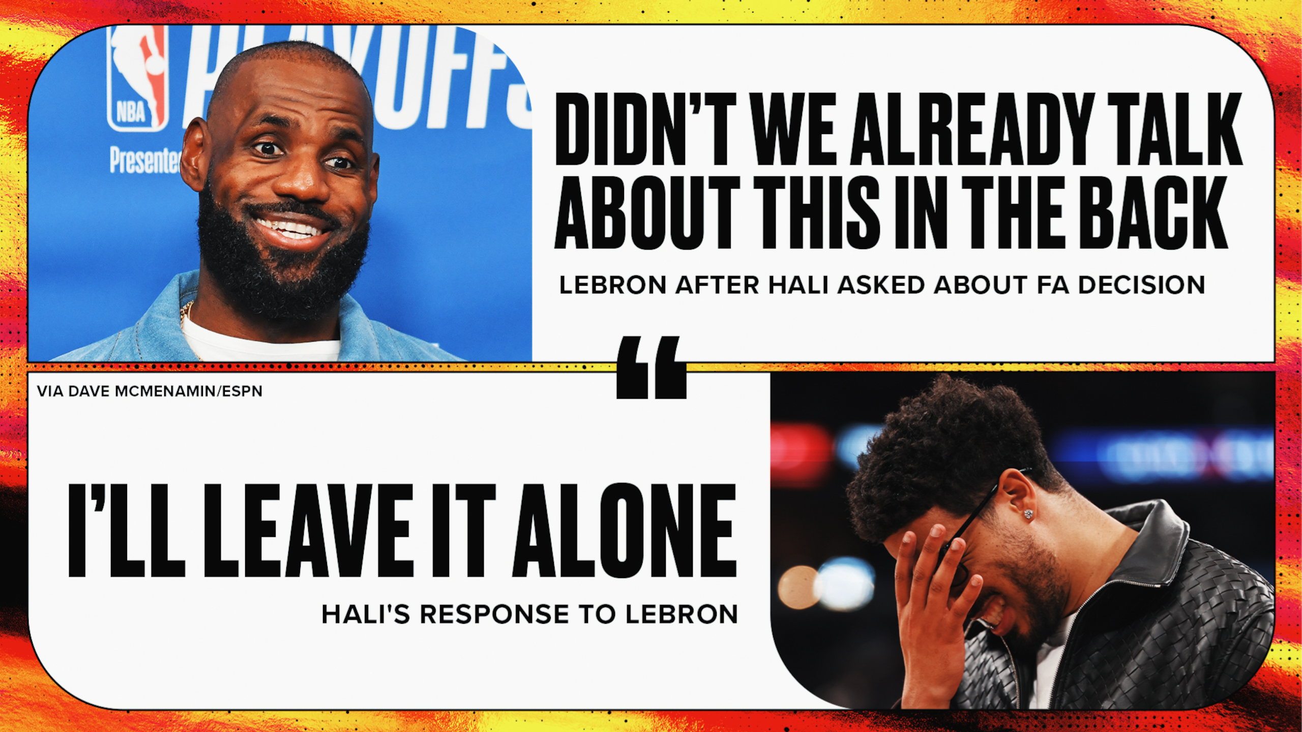 LeBron Shuts Down Hali 🤐