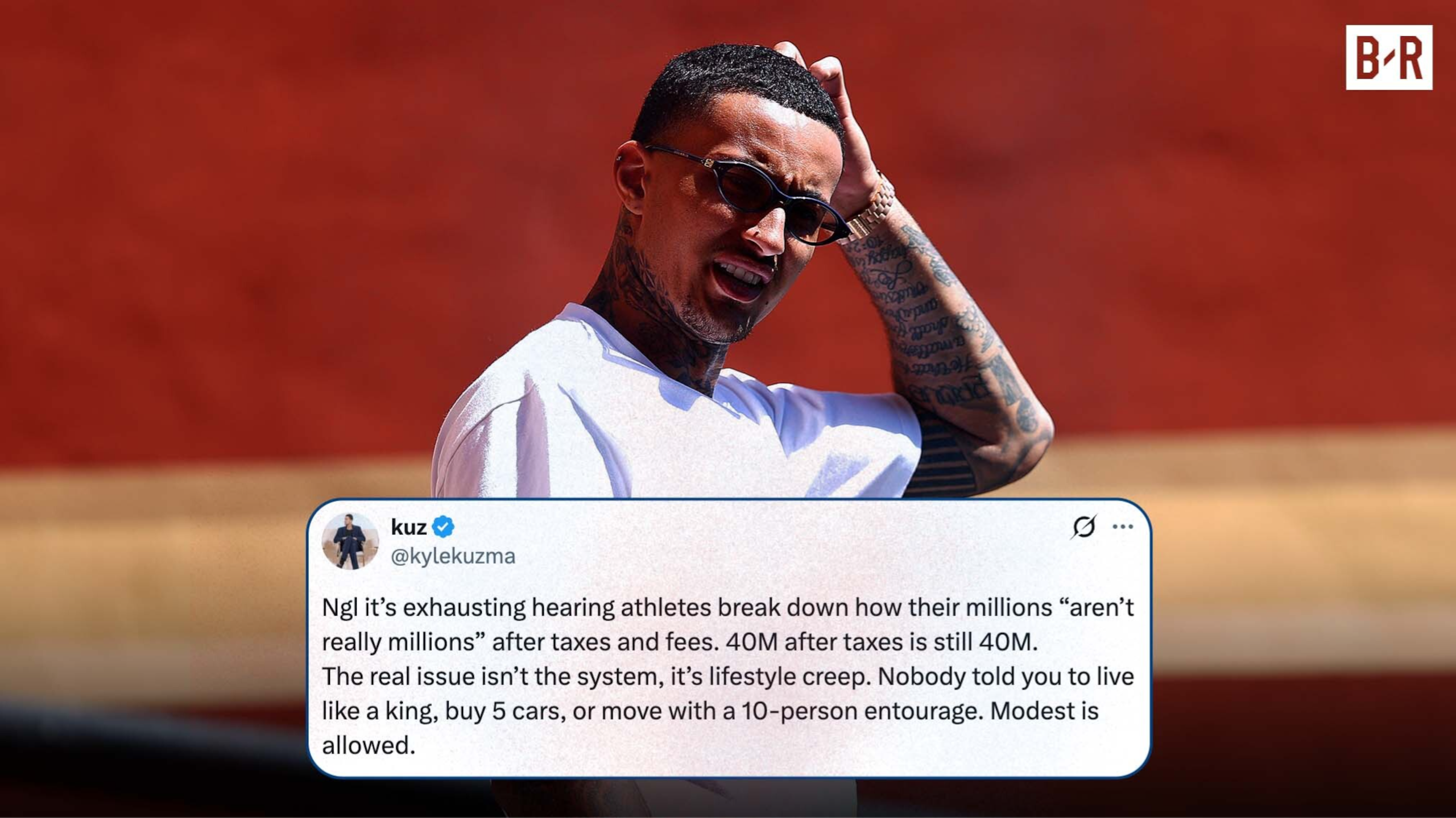 Kuz Calls Out Athlete Spending