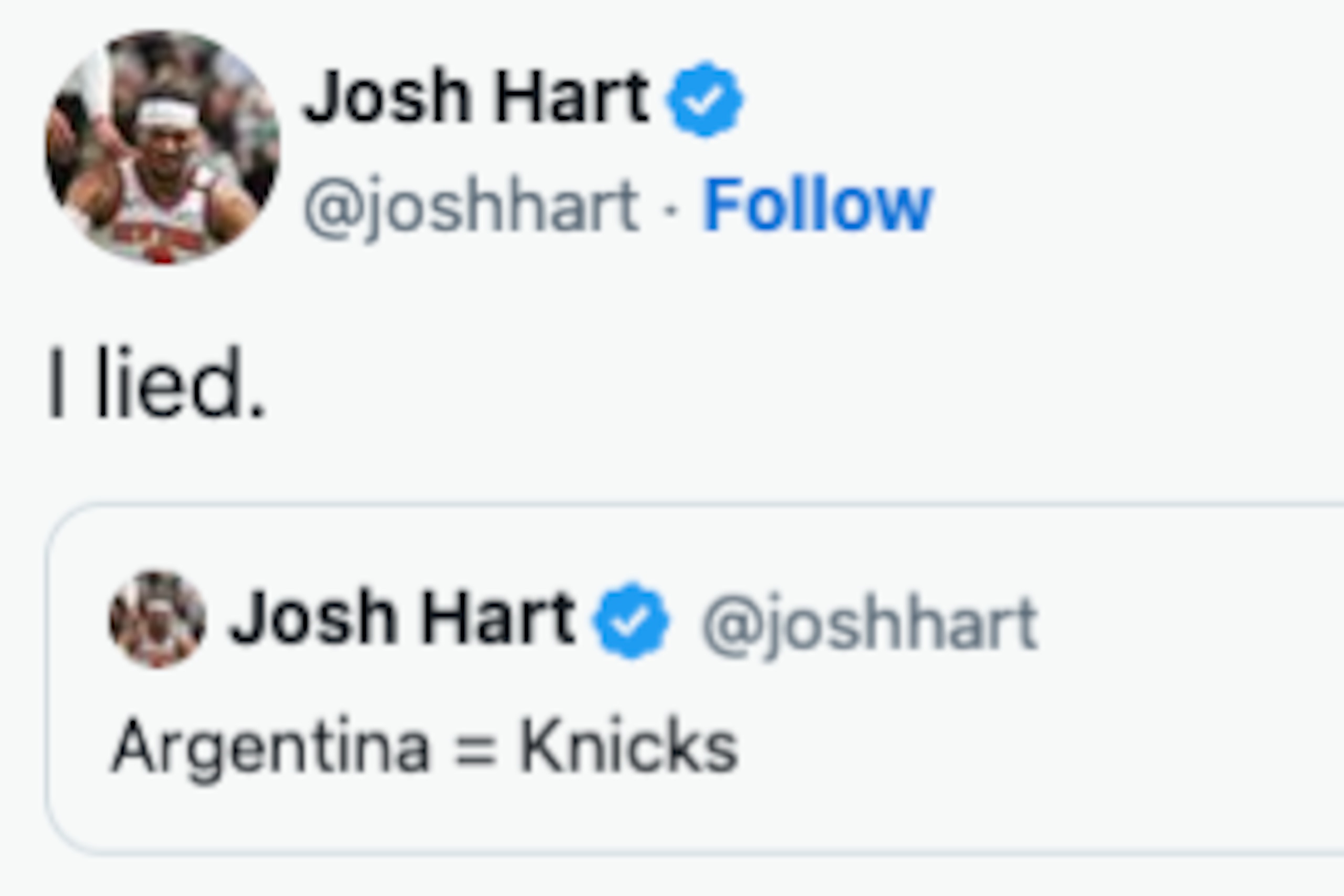 Josh Hart After Argentina L 😅 Josh Hart After Argentina L 😅