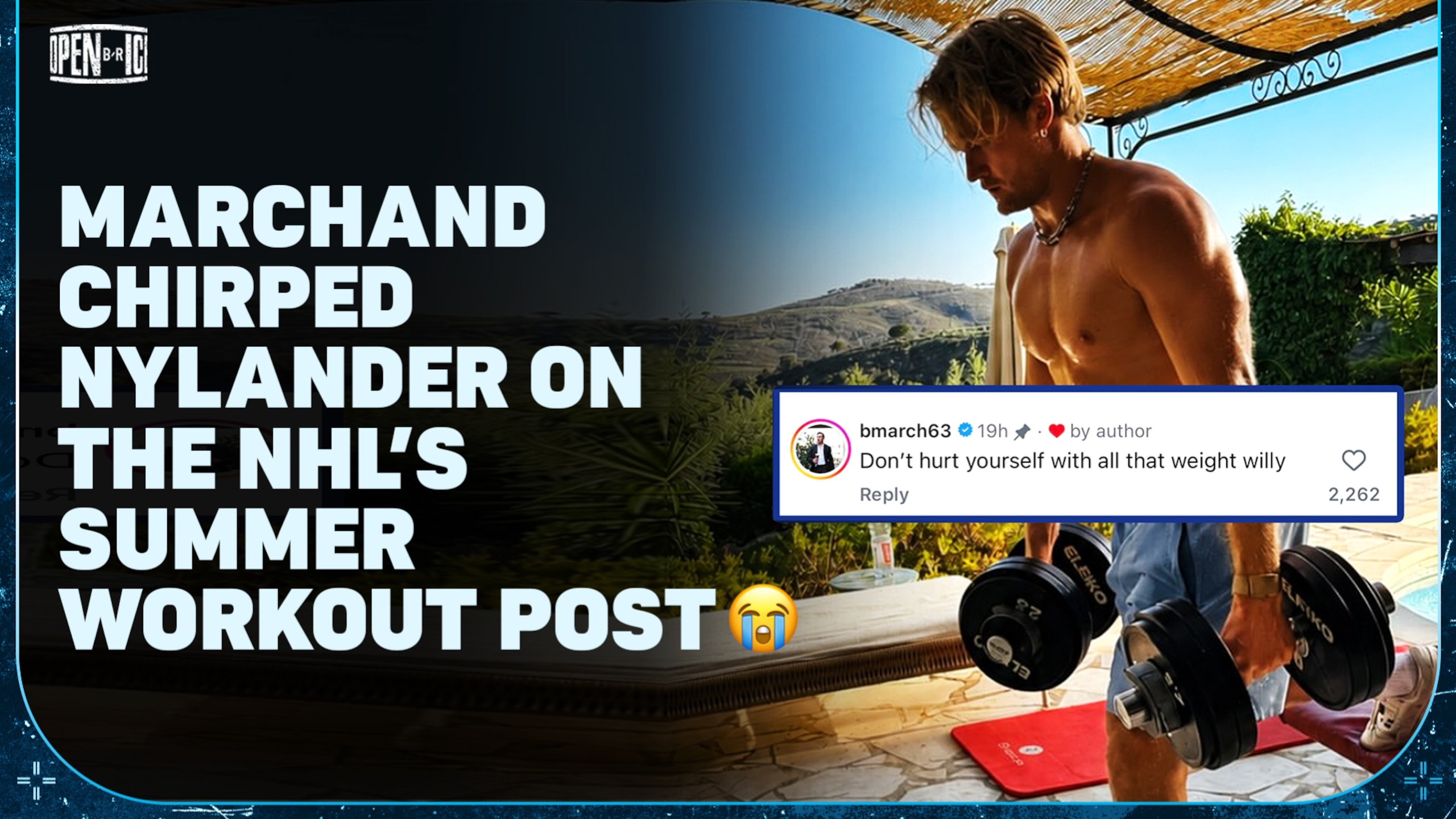 Marchand Trolls Nylander on IG 🤭