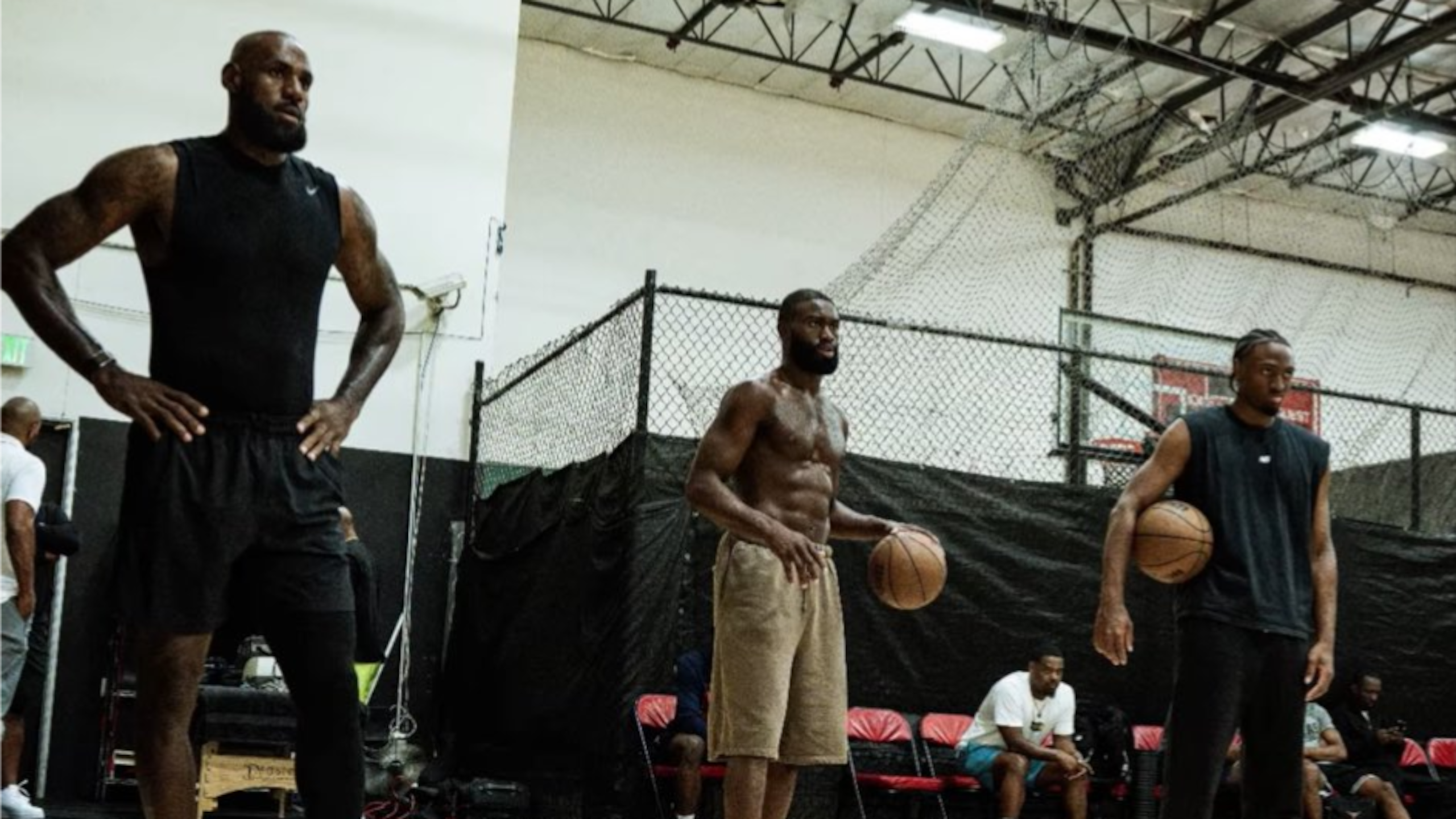 Bron-JB-Maxey Workout Vid 🍿