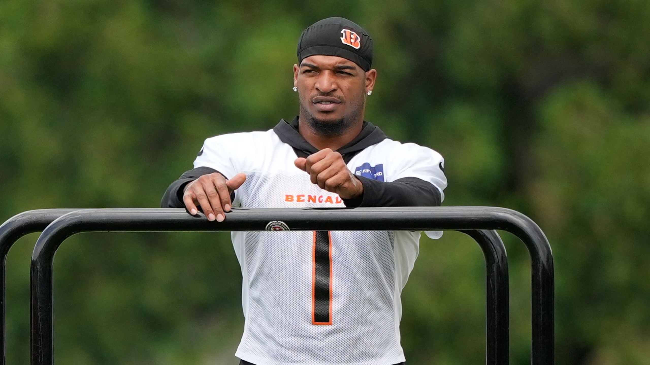 Ja'Marr Hurt at Practice