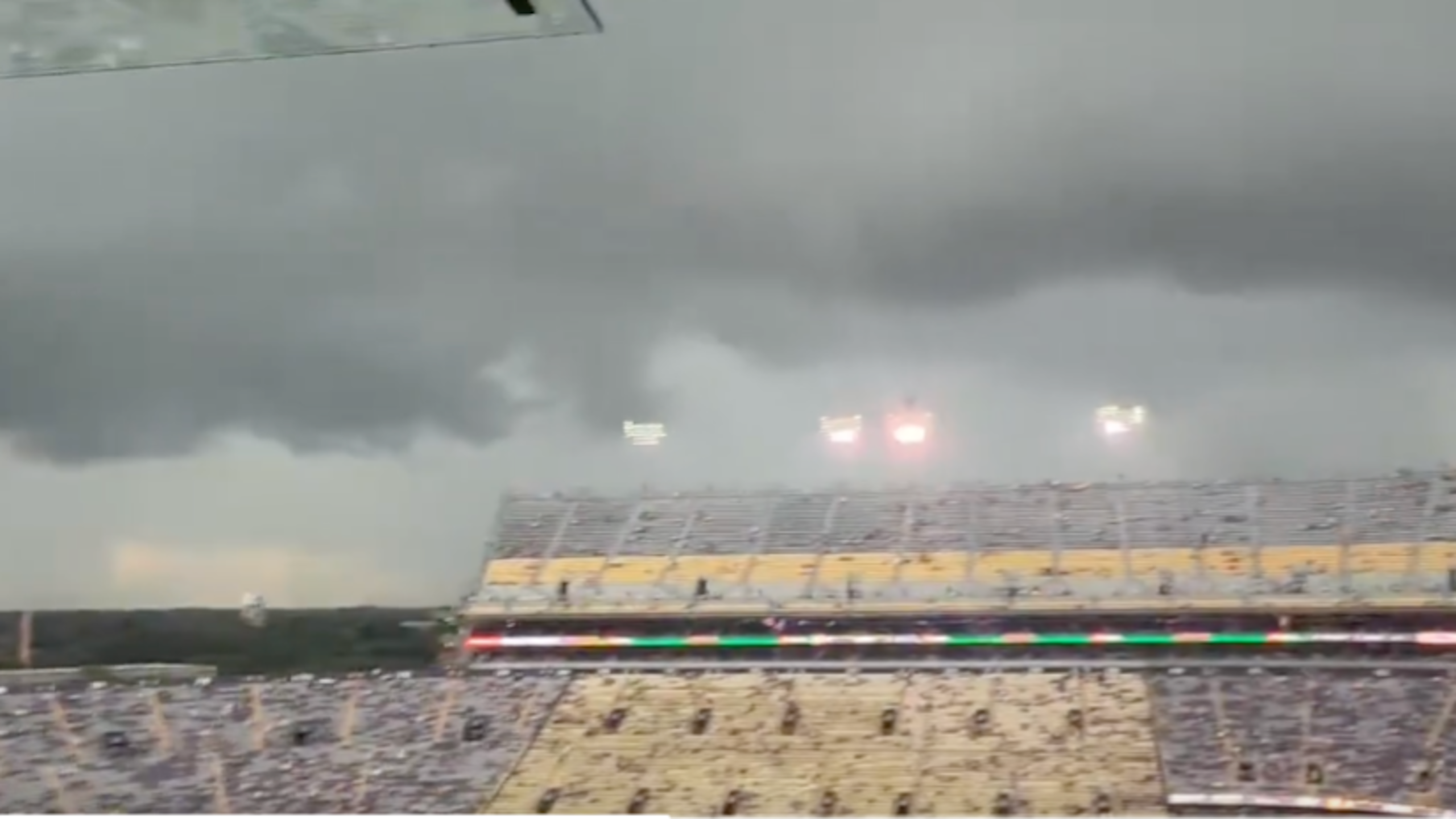 LSU Game Delayed By Massive Storm