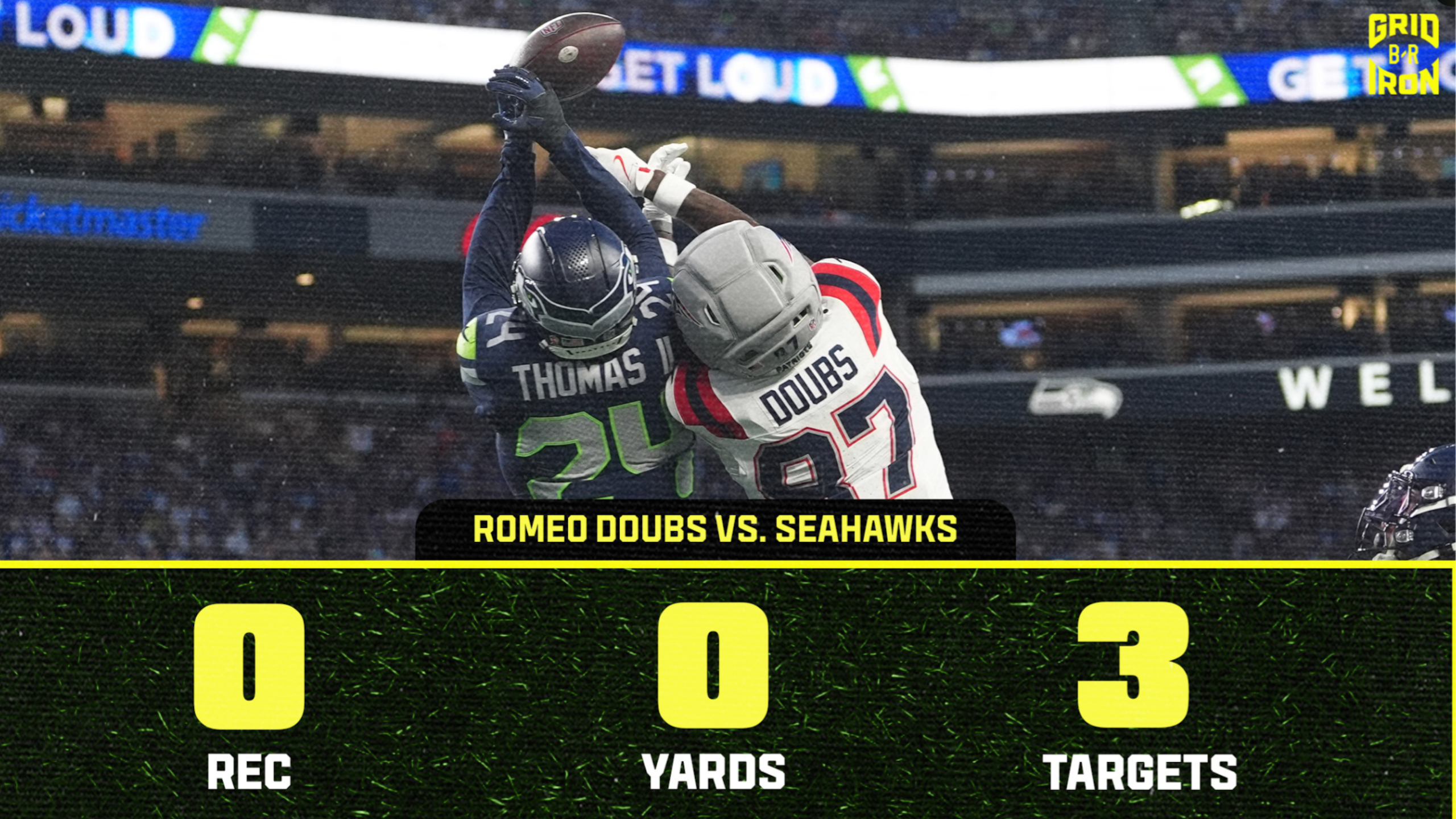 Brutal Romeo Doubs Stats 😭 Brutal Romeo Doubs Stats 😭
