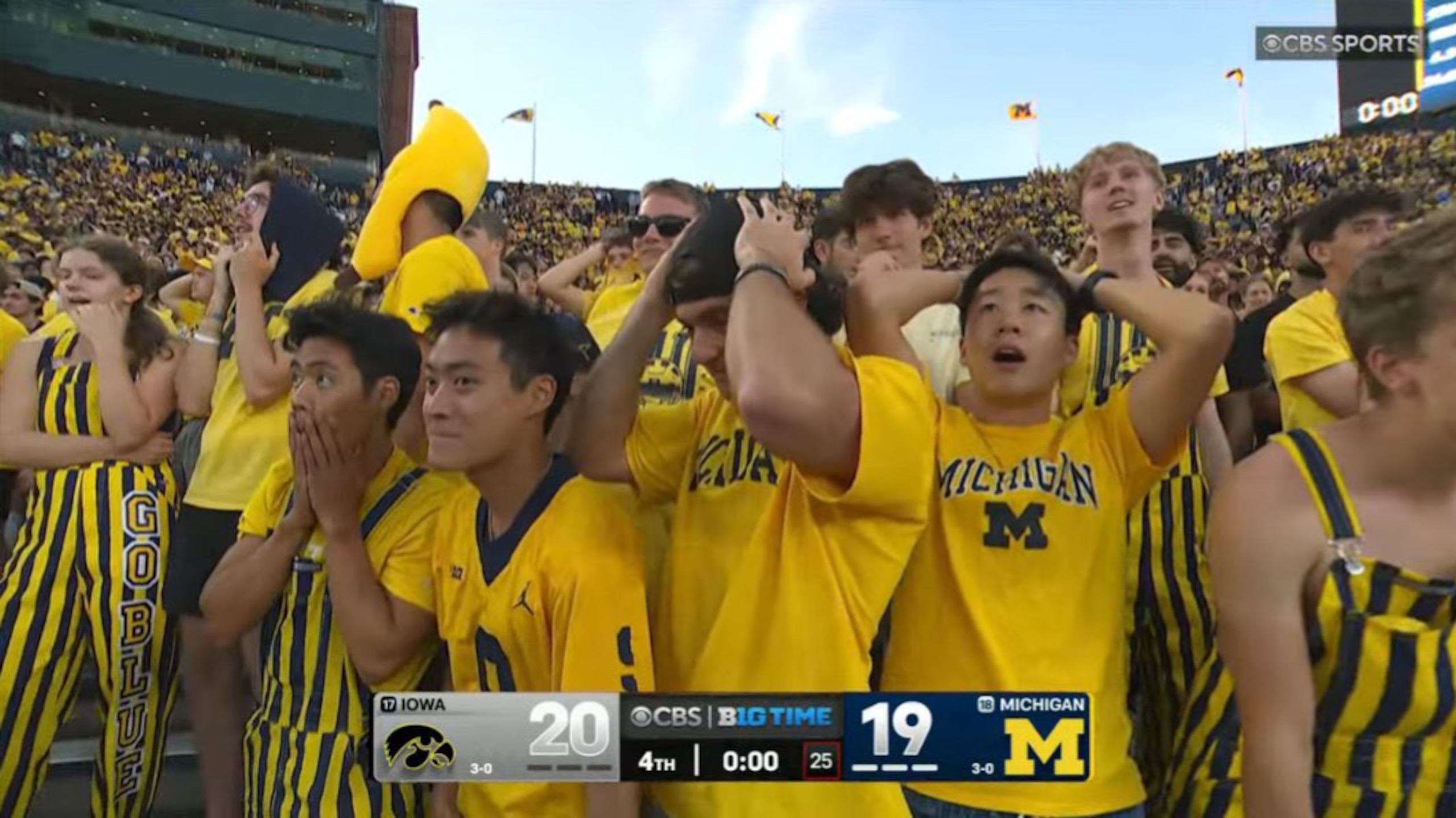 Pic of U-M Fans' Reaction 😧
