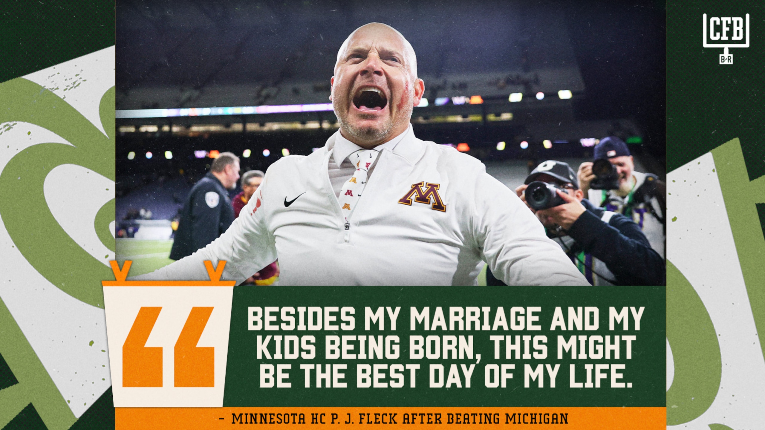 CFB Coach Drops Epic Quote 🍿
