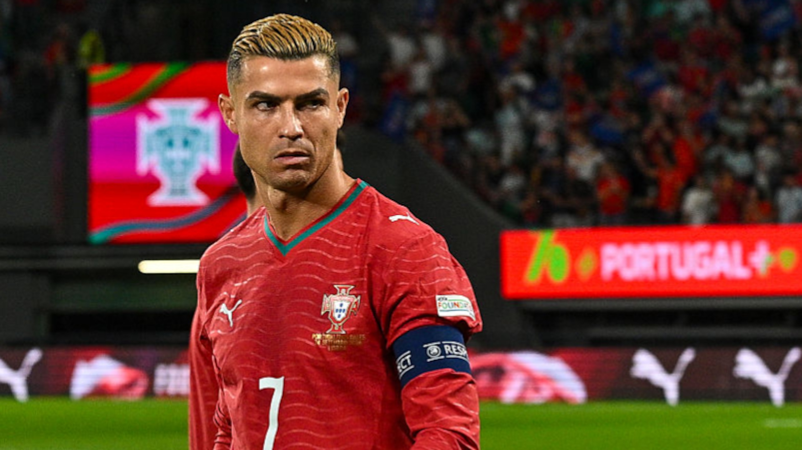 Cristiano Ronaldo  (Portugal) seen during UEFA Nations