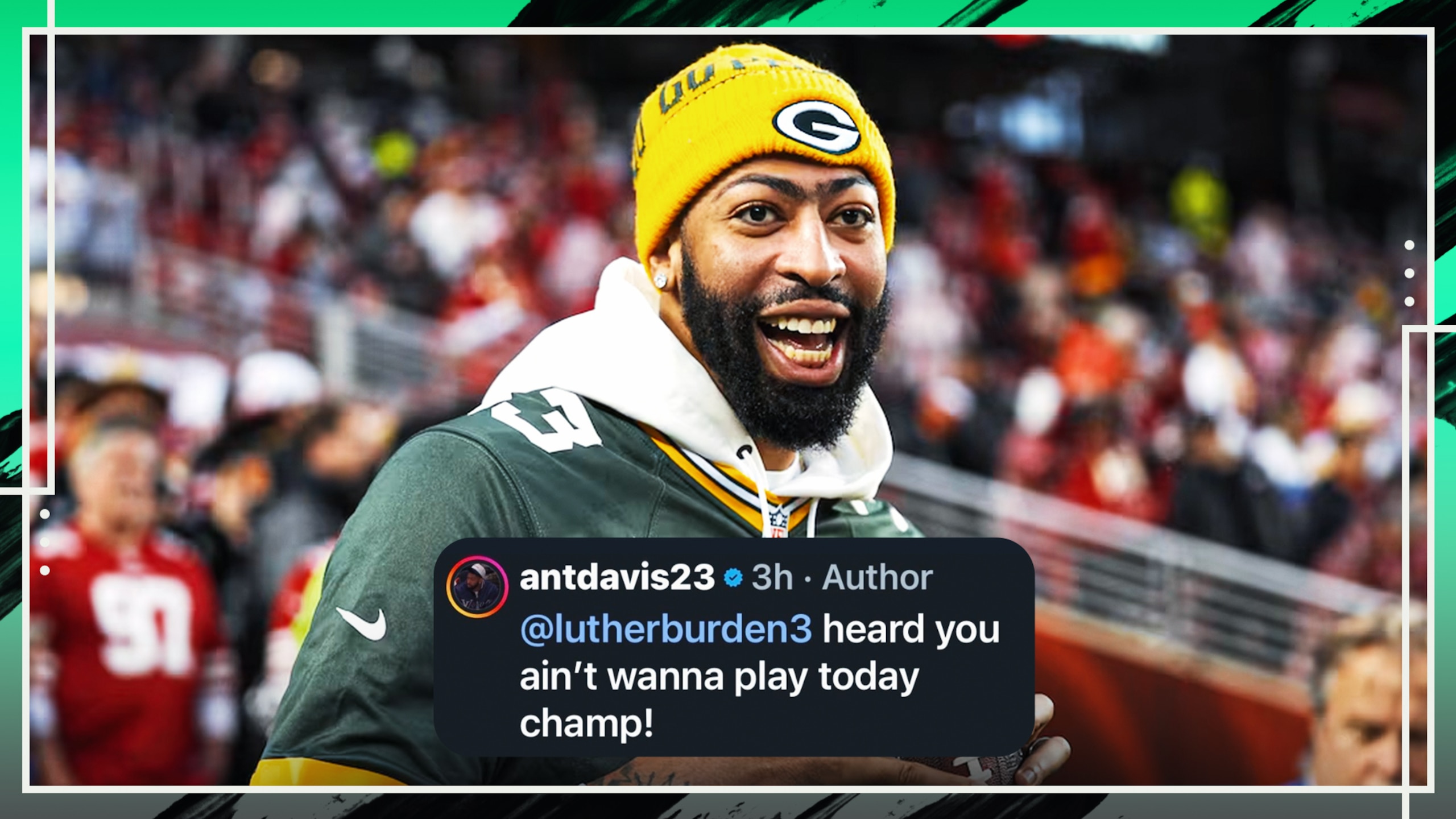 AD Trolls Bears WR on IG 😂