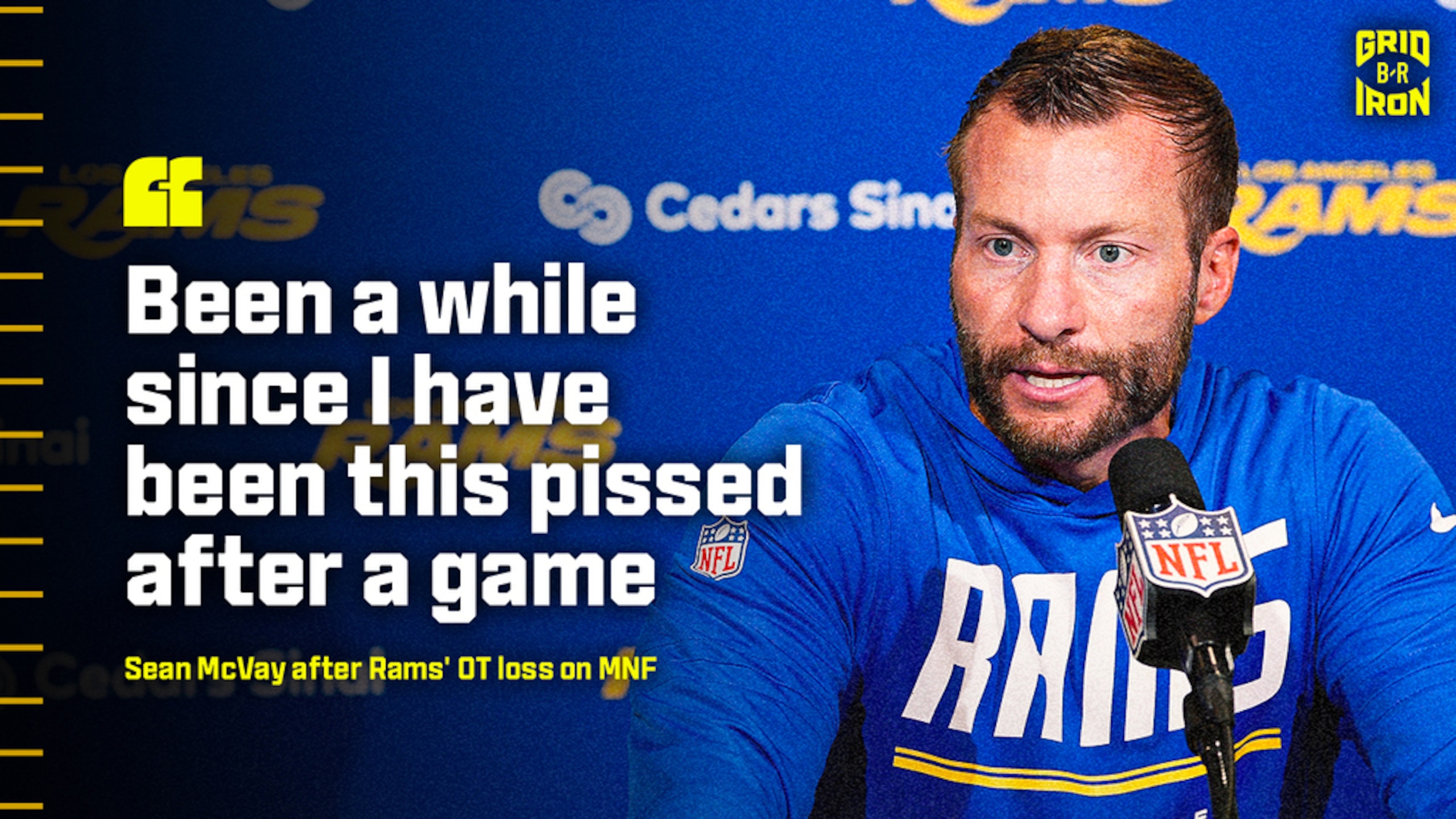 McVay's Mood After OT Loss 😑